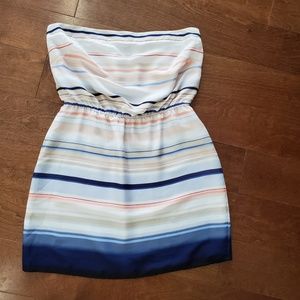 White House black market strapless dress